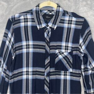 Rails Navy, Yellow and Light Blue Plaid Shirt